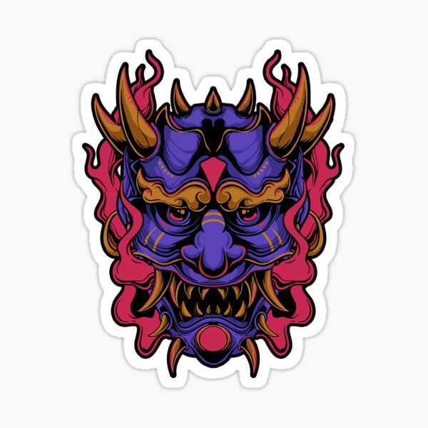 Item preview, Japanese Oni  Mask designed and sold by ozumdesigns.