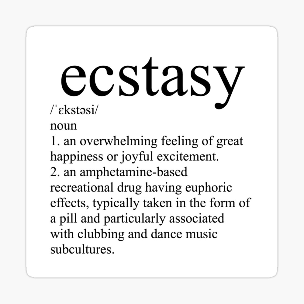 Ecstasys meaning english
