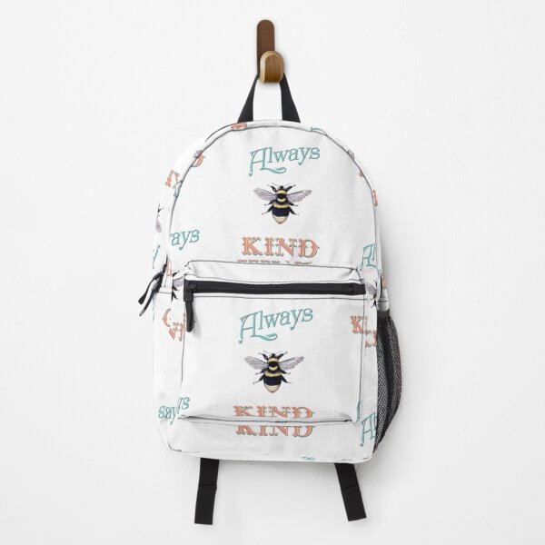 Item preview, Always Bee Kind Coral and Teal Kindness Sign designed and sold by 13Moons.