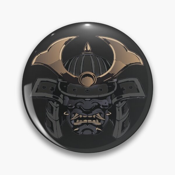 Item preview, Samurai Oni Mask (black and gold) designed and sold by DesignBros.