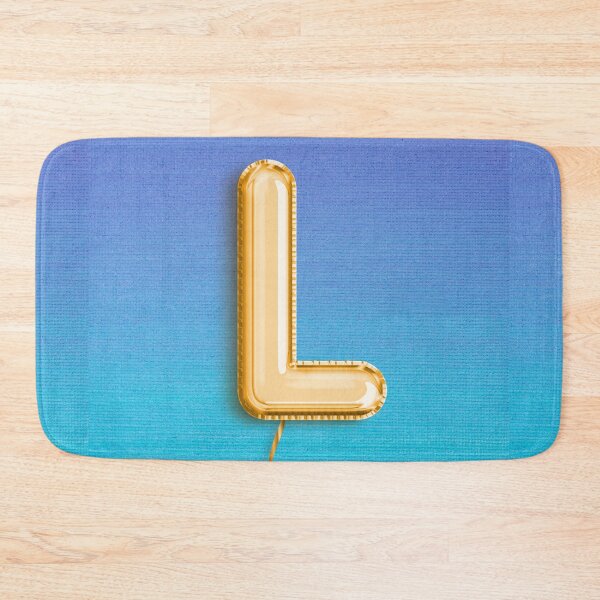 Item preview, Copy of Monogram Letter L, L in Gold, Light Blue and Purple, Cute Monogram, L Balloon designed and sold by Londonluxie.
