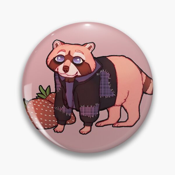 Item preview, Strawberry Raccoon Virgil designed and sold by SkywardSylphina.
