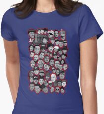 old school hip hop legends collage art Women's Fitted T-Shirt