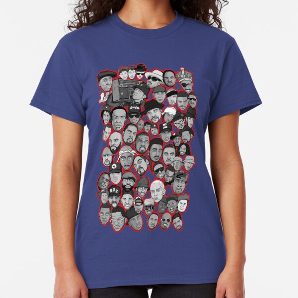 old school hip hop legends collage art Classic T-Shirt