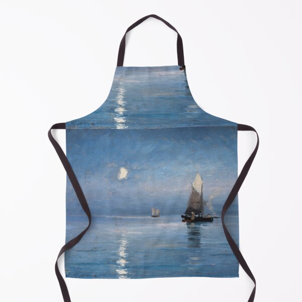 Item preview, Carl Locher - Fishing cutters in the moonlit night designed and sold by vakashop.