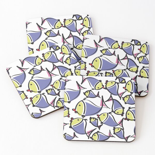 Item preview, Group of colored fish designed and sold by Nicomaja.