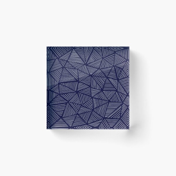 Item preview, Indigo Triangle Lines designed and sold by ColorObsession.