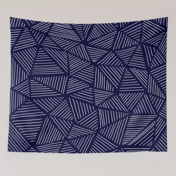 Item preview, Indigo Triangle Lines designed and sold by ColorObsession.