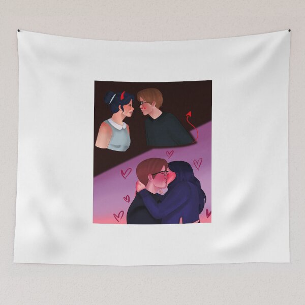 Artikelvorschau, Rowan und Neil Enemies to Lovers-T3-Fanart entworfen und verkauft von Paintingourway.