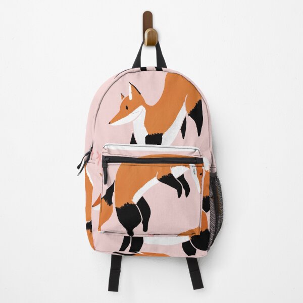 Item preview, Happy fox board in peach pink designed and sold by CoffeePandaArt.
