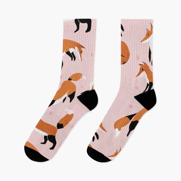 Item preview, Happy fox board in peach pink designed and sold by CoffeePandaArt.