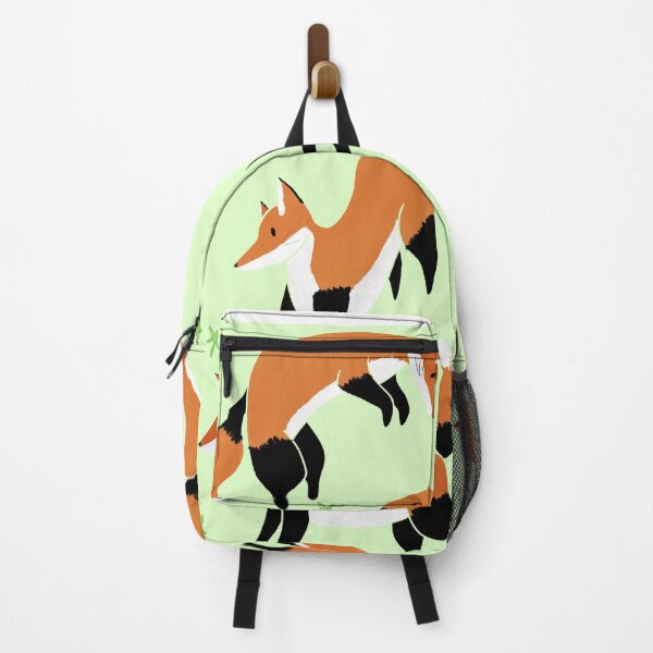 Item preview, Happy fox board in mint green designed and sold by CoffeePandaArt.