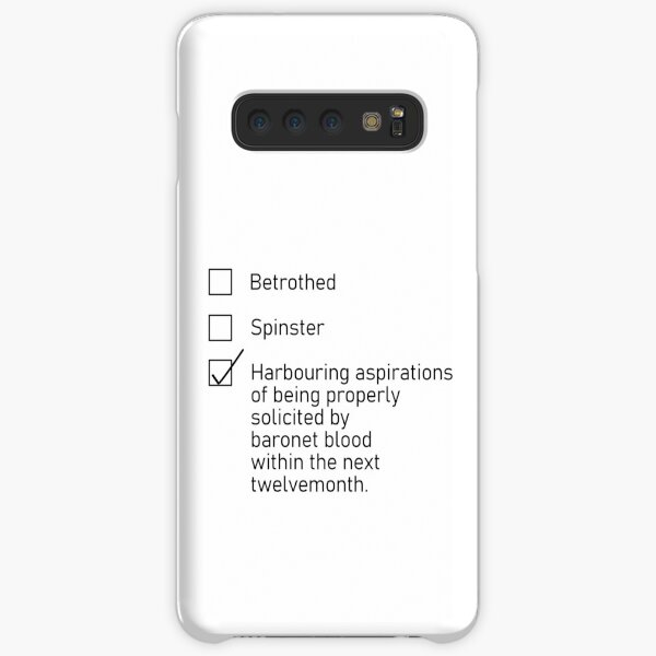 Single / Taken / Waiting for... Jane Austen style Samsung Galaxy Snap Case