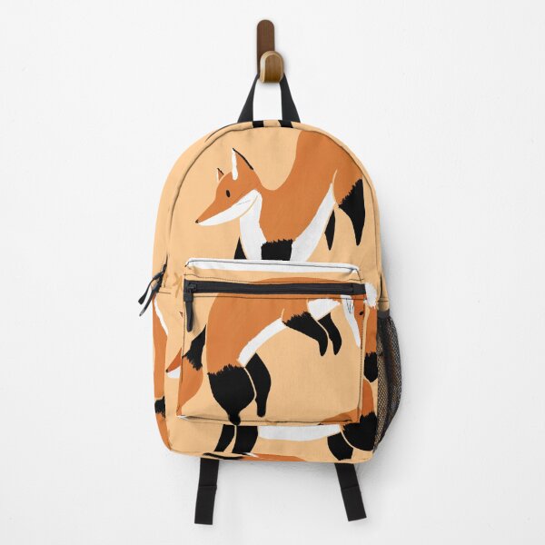 Item preview, Happy fox board in creamsicle orange designed and sold by CoffeePandaArt.