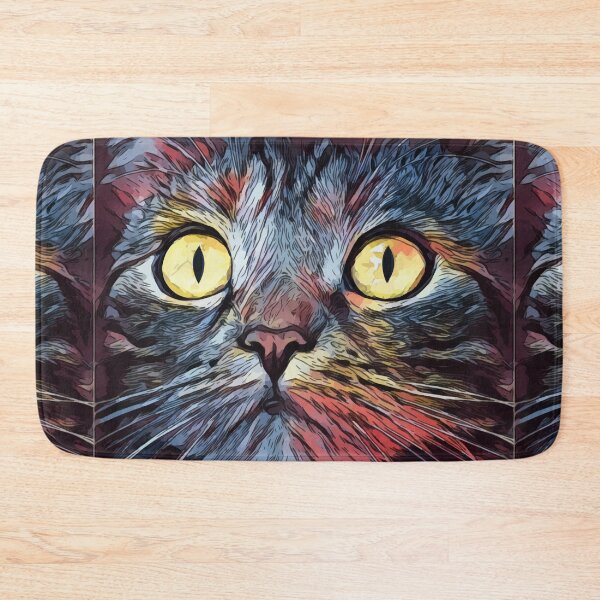 Item preview, Cat Face with Simple, Beautiful Yellow Eyes designed and sold by corner-shop.