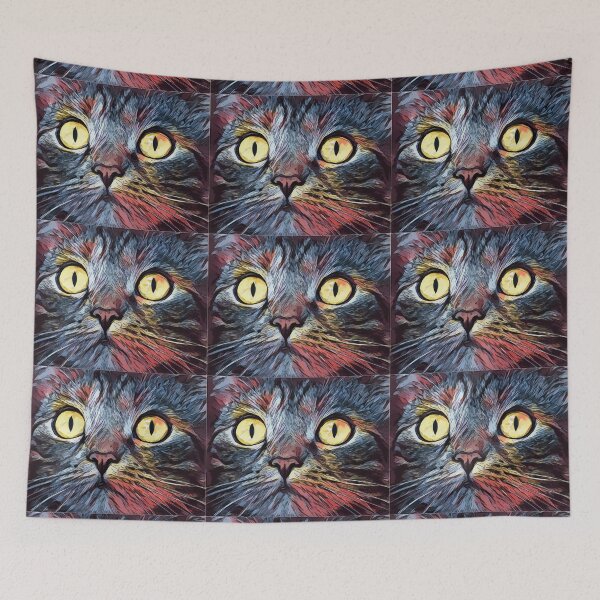 Item preview, Cat Face with Simple, Beautiful Yellow Eyes designed and sold by corner-shop.