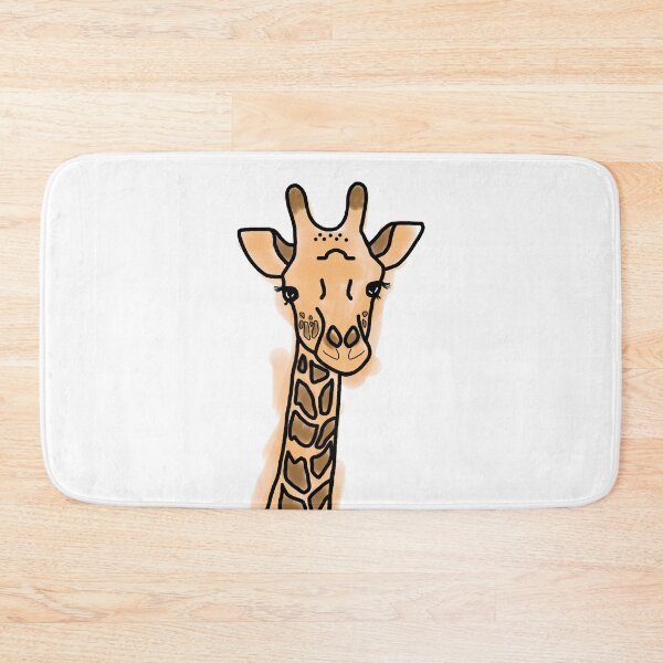 Item preview, Simple Airbrushed Coloured Giraffe Outline designed and sold by Ellie Davies.