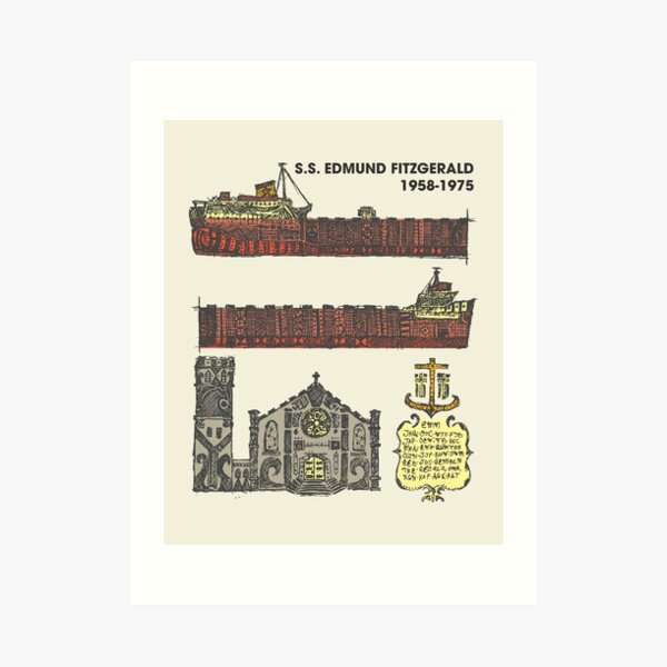 Edmund Fitzgerald Art Print