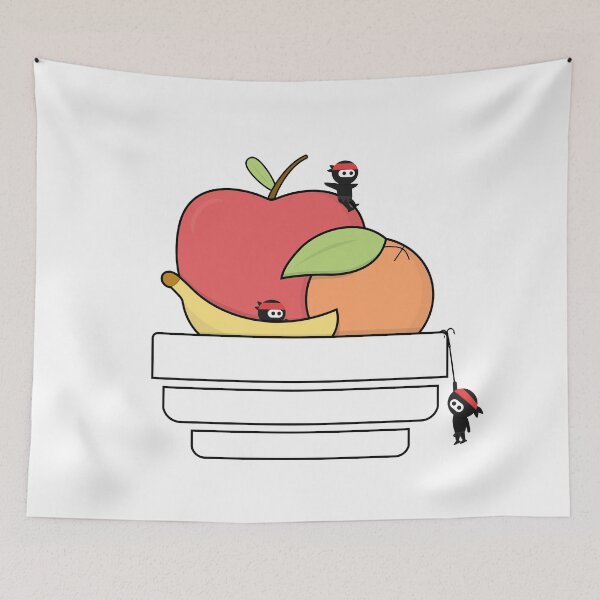 Item preview, Cute Ninjas break in the fruit bowl designed and sold by Giacob.