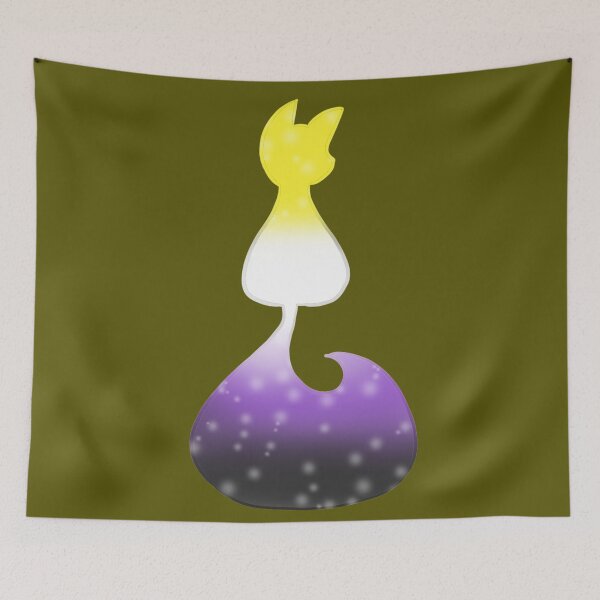Item preview, Galaxy Fox Nonbinary designed and sold by hufflpuffalchem.