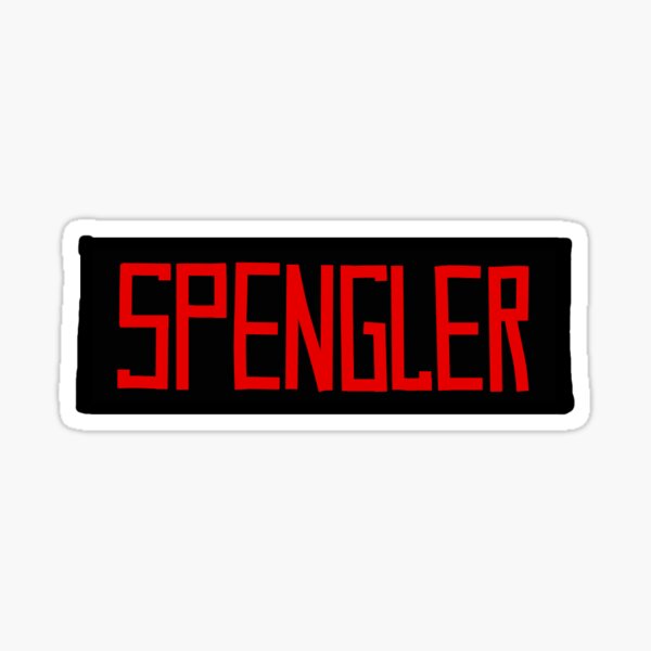 Ghostbusters "SPENGLER" Nametag Sticker