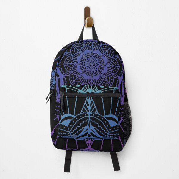 Item preview, Coloured Mandala-Black Background designed and sold by crismk.