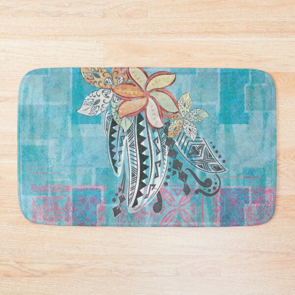 Item preview, Hawaiian - Samoan - Polynesian Aqua Blue Tribal Threads designed and sold by sunnthreads.