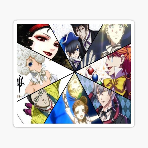 Black Butler: Book of Circus collage Sticker