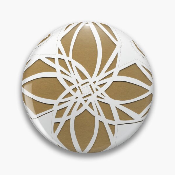 Item preview, Decorative Tile Detail - Gold designed and sold by -Patternation-.