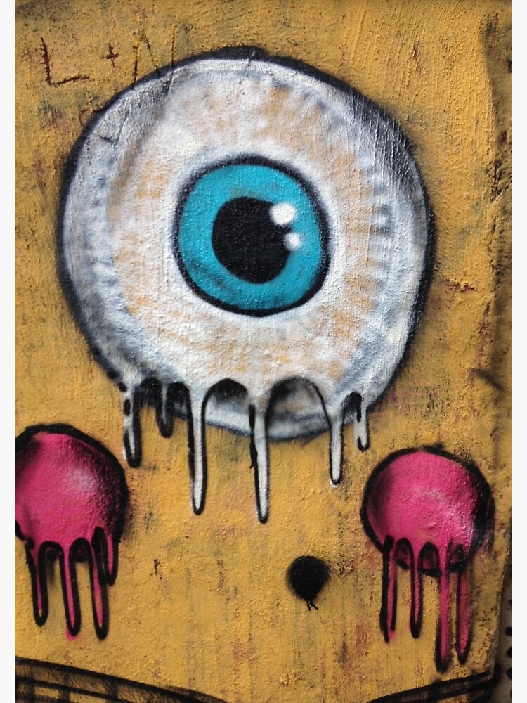 "Eyeball Graffiti, Valparaiso" Spiral Notebook for Sale by misterbongo