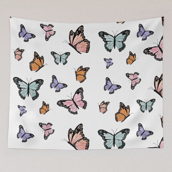 Item preview, Watercolor Butterflies Pattern designed and sold by pauli-nai.
