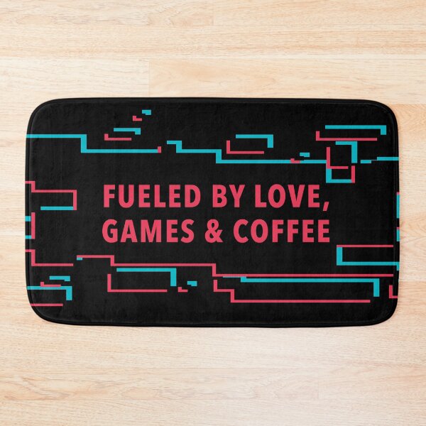 Item preview, Fueled by love, games & coffee designed and sold by crismk.