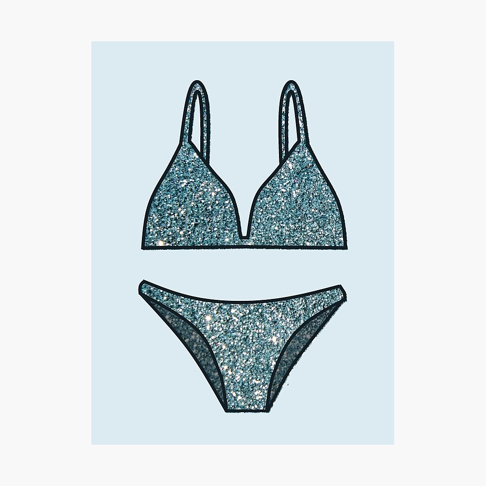 glitter bikini