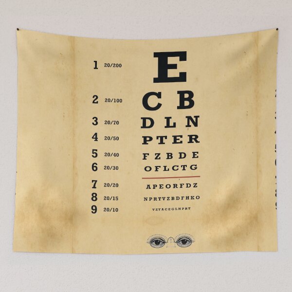 Item preview, Eye Chart Vintage 1900s designed and sold by abbazabba.
