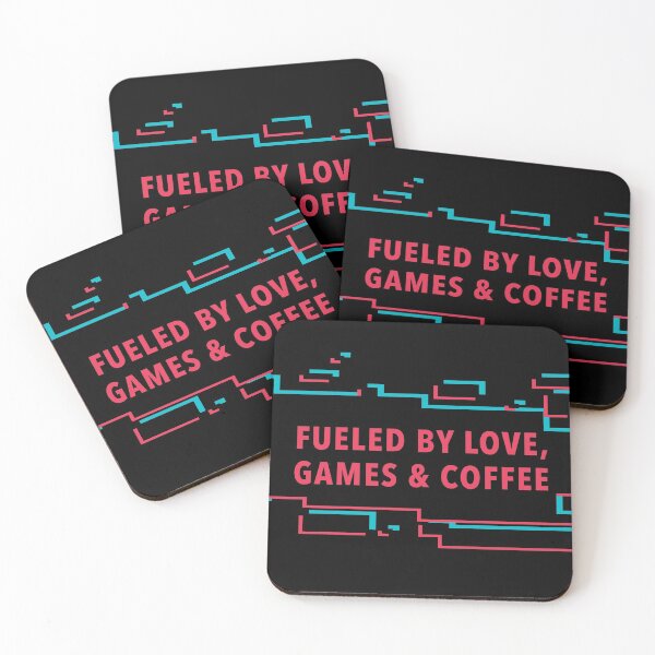 Item preview, Fueled by love, games & coffee designed and sold by crismk.