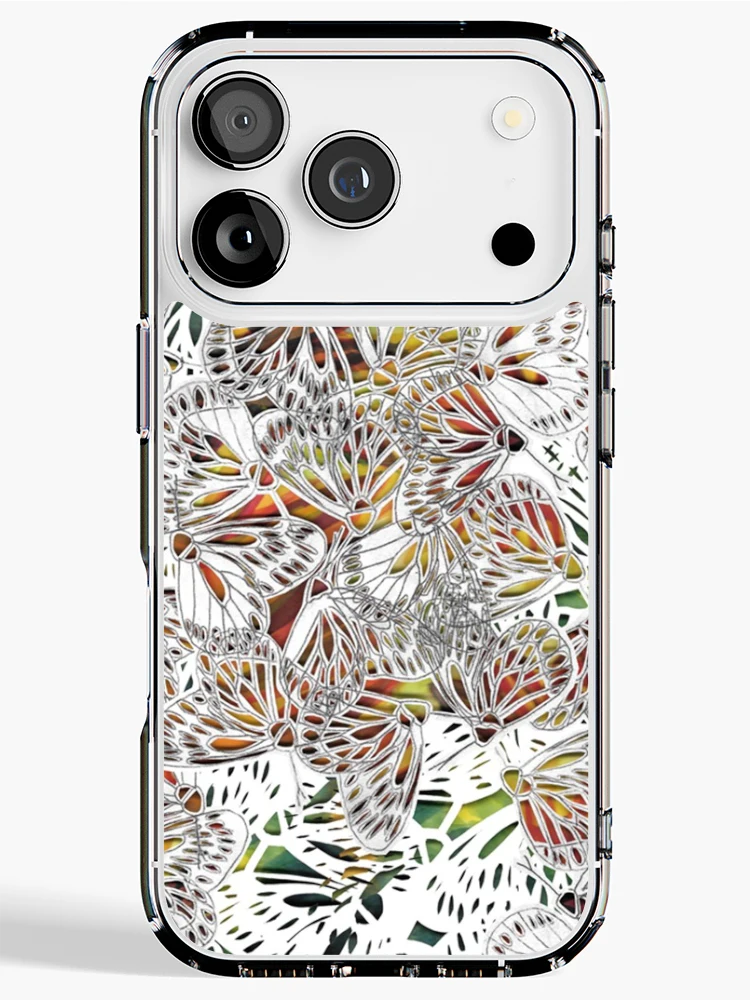 Thumbnail 1 of 5, iPhone Case, Paper Butterflies designed and sold by -Patternation-.
