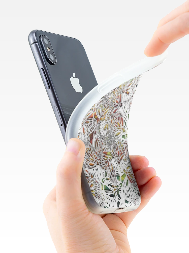 Thumbnail 4 of 5, iPhone Case, Paper Butterflies designed and sold by -Patternation-.