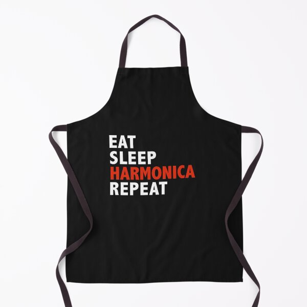 Item preview, Eat Sleep Harmonica Repeat Harmonica Player designed and sold by losttribe.