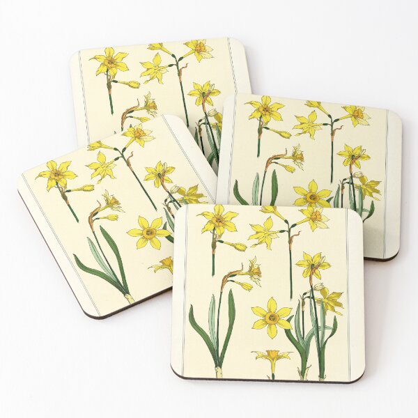 Item preview, French botanical flower plate - Maurice Verneuil - Jonquille designed and sold by DejaVuStudio.