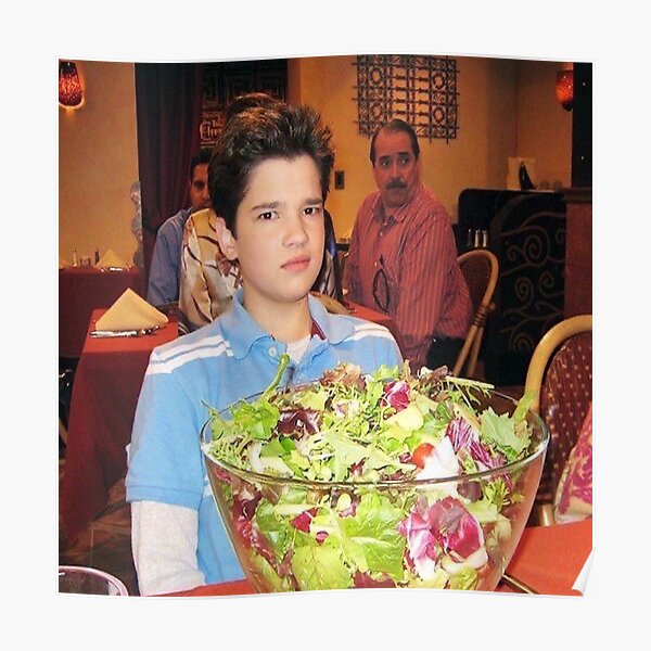 freddie benson with a salad Poster
