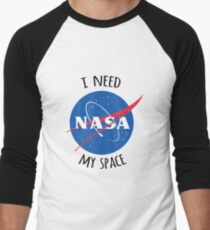 I Need My Space (NASA) Men's Baseball ¾ T-Shirt