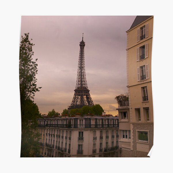 Eiffel Tower at Sunset Poster