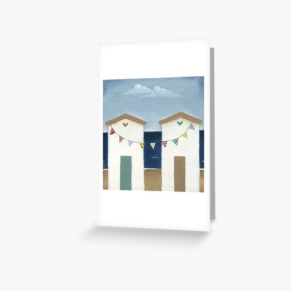 Beach Hut Greeting Card