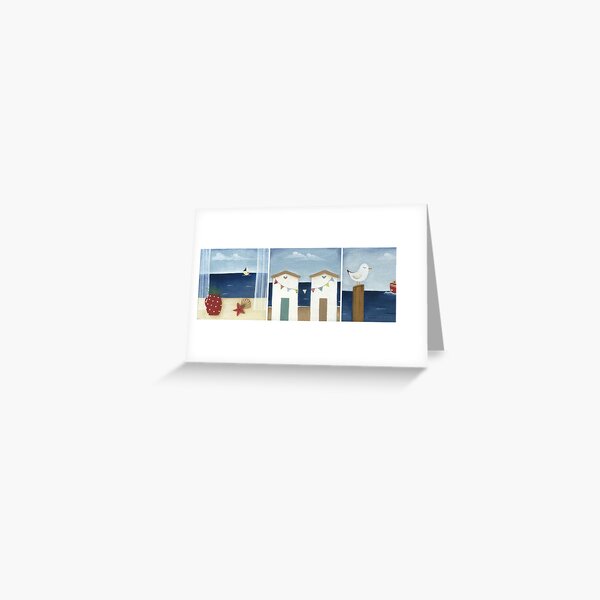 Costal Shabby - triptic Greeting Card