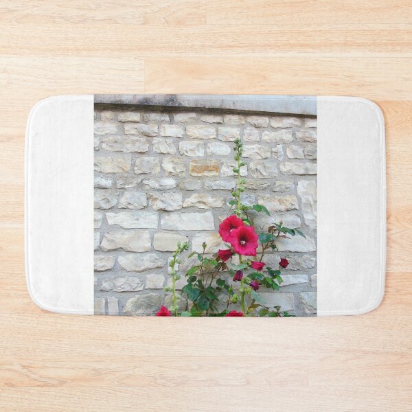 Item preview, hollyhocks and old stones designed and sold by ART22.