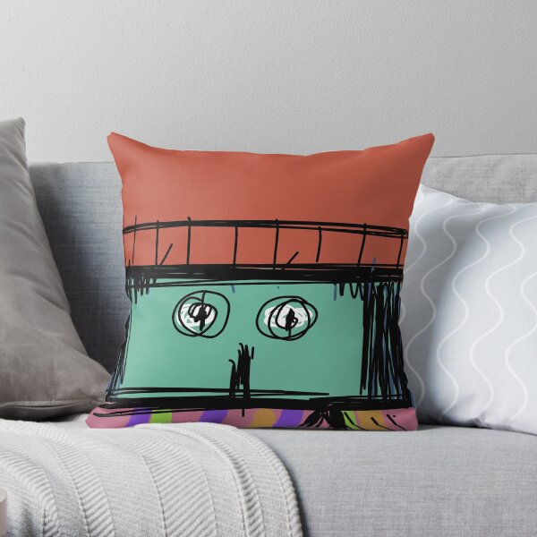 Pastel Scarf Throw Pillow
