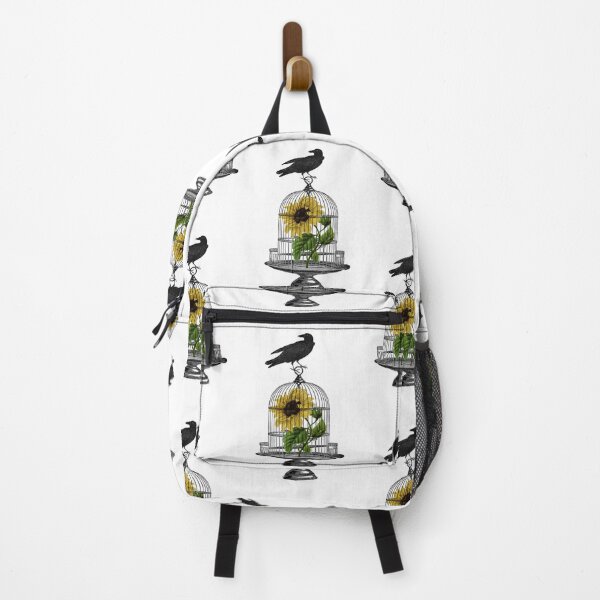 Item preview, Raven on Birdcage with Sunflower designed and sold by 13Moons.