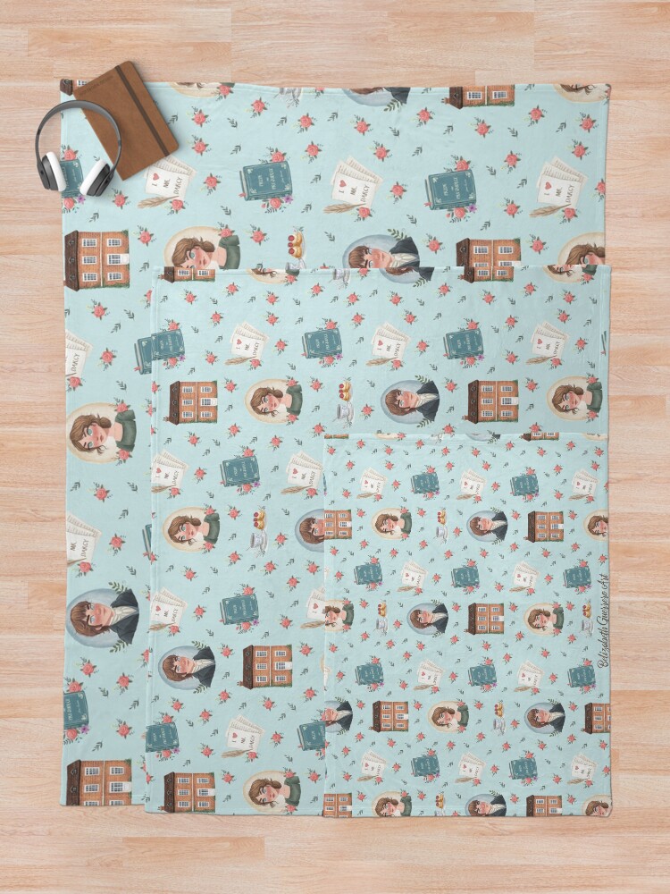 Alternate view of Pride and Prejudice - Jane Austen Inspiration Throw Blanket