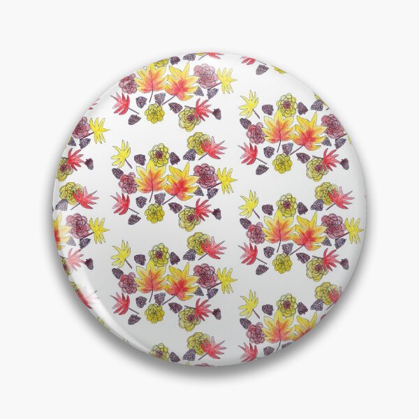 Item preview, Fall Florals 2 (white background) designed and sold by k.d schubach.