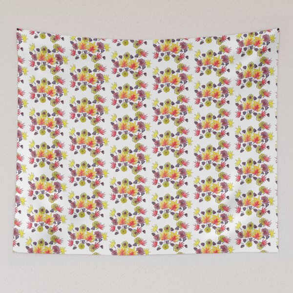 Item preview, Fall Florals 2 (white background) designed and sold by k.d schubach.